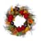 28" Mums & Pomegranates Fall Harvest Floral Wreath